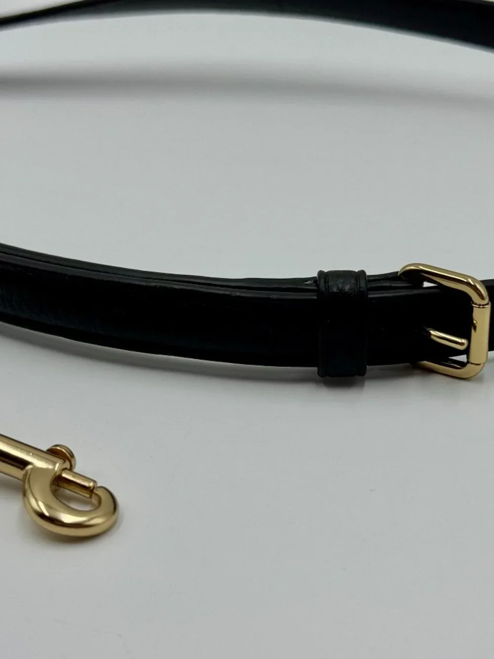 Coach Black & Gold Adjustable Handbag/Purse Strap